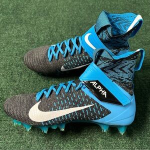 Size 11.5 - Nike Alpha Menace Elite 2 Blue Black Football Cleats Men’s